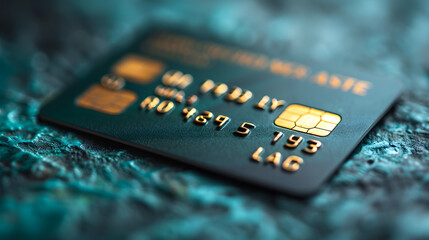 close up of credit card
