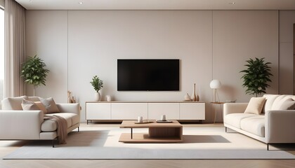 Fototapeta premium white and gold theme modern interior