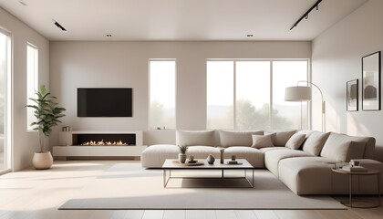 white and gold theme modern interior