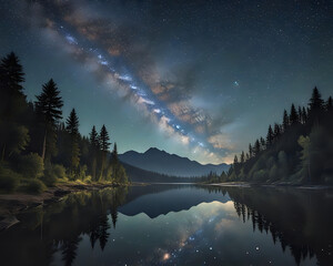 sunrise in the mountains