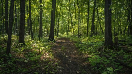 Obraz premium An alternative perspective of the woods