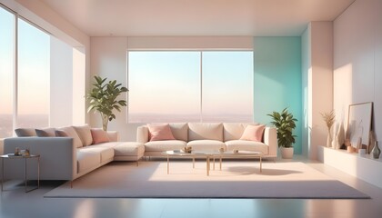 white and gold theme modern interior