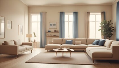 Fototapeta premium white and gold theme modern interior