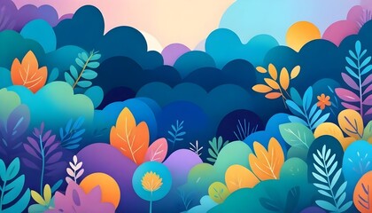 Natural Landscape Illustration