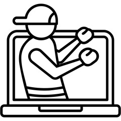 Boxing Streaming Icon