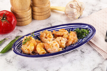 Stir fried prawn in sweet and sour sauce