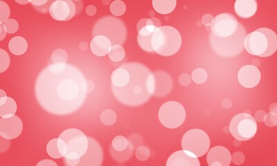 White bokeh on a red background