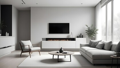 white and gold theme modern interior