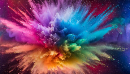 explosion de poudre de peinture 