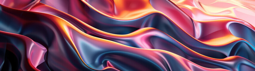 Naklejka premium Abstract digital patterns backdrop, 3D rendering of colorful geometric shapes on dark background