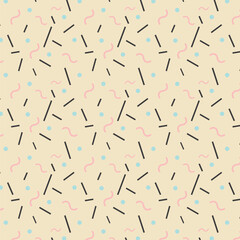 Memphis pattern background.