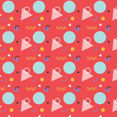 Memphis pattern background.