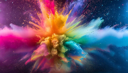 explosion de poudre de peinture 