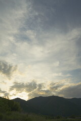夕暮れ時の空に心が癒される。