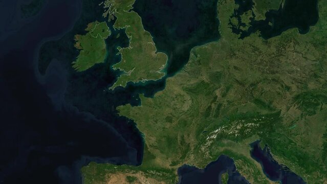 Zoom to Cities from Space United Kingdom Hounslow
