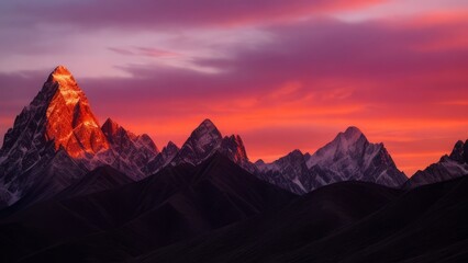 Fototapeta premium Beautiful view of the mountain. Mountain landscape. The beauty of nature.