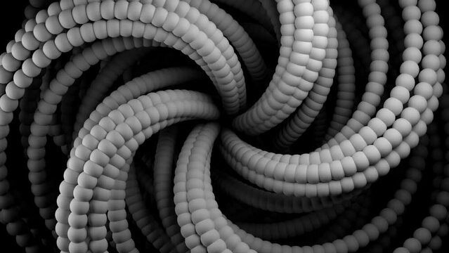 infinity vortex abstract swirl spheres 3d animation loop. Can be used to represent an optical illusion, wormhole void or a trippy concentric transformation