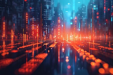 Fototapeta premium Finance investment technology backgroundshigh-resolution, high quality 8k photo