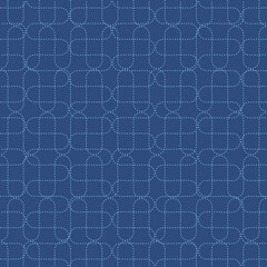 Obraz premium Blue Pattern Background of Traditional Bandhani Art