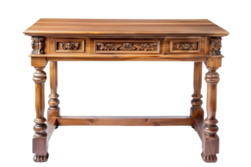 Vintage Writing Desk in Study