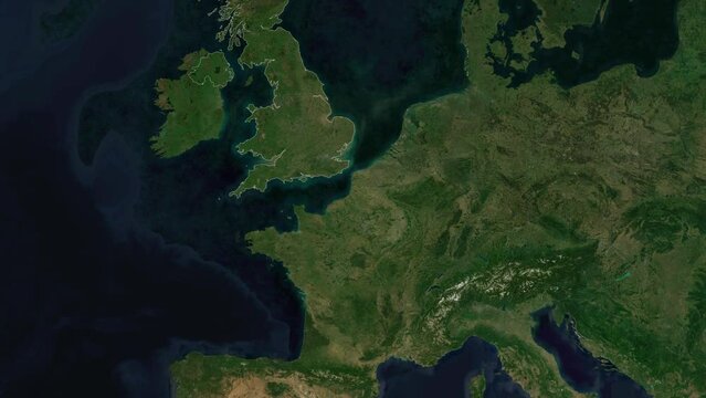 Zoom to Cities from Space United Kingdom Redbridge
