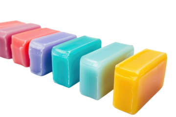 Natural Bar Soap on White Background