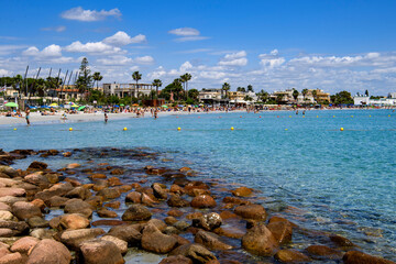 Poetto beach, Cagliari, Sardinia, Italy