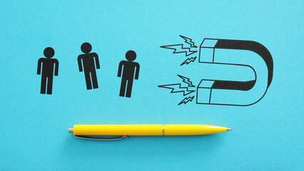 Customer Retention strategy marketing concept. Staff retention