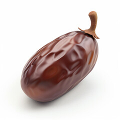 3d render icon of dates fruit cartoon plastic generated AI