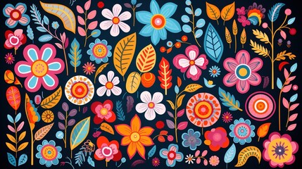 Naklejka premium Elegant floral background