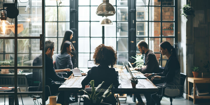 A person measuring business results and communicating it to their team in the boardroom