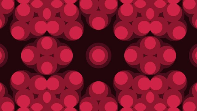 Red Circle 4K Background symetry vj background music motion graphic