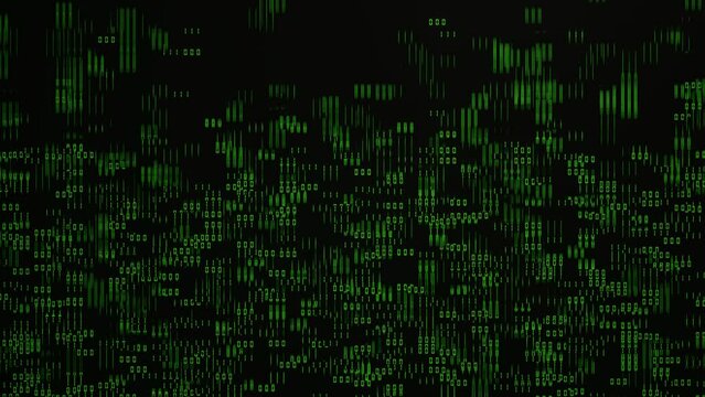 Binary code background. Digital technology, big data and artificial intelligence concept.