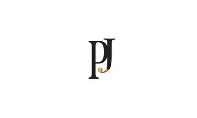  PJ, JP, J, P Abstract Letters Logo Monogram