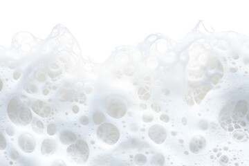 Foam with bubbles background. Soap, shampoo, powder, gel for shave, foam mousse with bubbles template. Foam for hygiene, clean wash. Isolated on transparent background