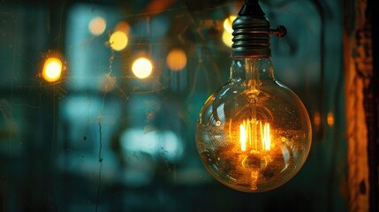 Glass encased light bulb