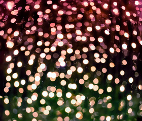 Christmas lights background, wallpaper design