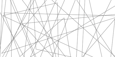 Random chaotic lines vector pattern. Line black pattern. Creative and geometric shape with white luxury pattern and paper texture design in illustration with white line background.	