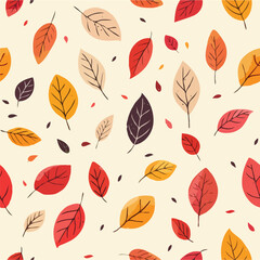 Obraz premium Autumn Leaves Pattern