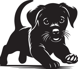 vector silhouette of a dog in black and white, dog svg, dog butt svg, dog silhouette svg, svg, dog svg bundle, dog silhouette, dog butt silhouette svg, dog leash holder,