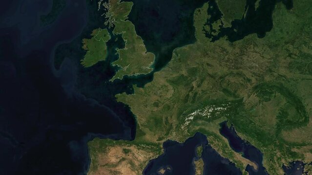 Zoom to Cities from Space United Kingdom Bromley