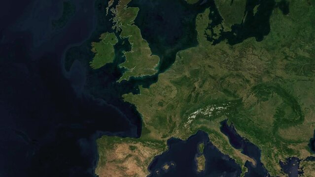 Zoom to Cities from Space United Kingdom Windsor and Maidenhead