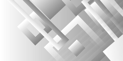 Abstract silver gradient mentalistic background template. Abstract white and gray overlap dimension modern background.   Abstract retro pattern of triangle shapes. White triangular backdrop design.