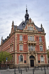 facade of a historic, Art Nouveau tenement house in Poznan
