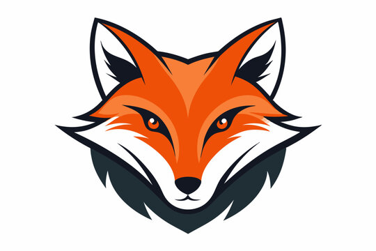 recommend clip art: Stylized fox head icon vector. Stylized fox head. Vector silhouette isolated on white background. vector illustration