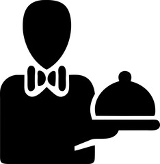 Waiter icon, Vector Sign or Symbol