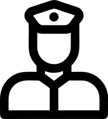 man icon, Vector Sign or Symbol