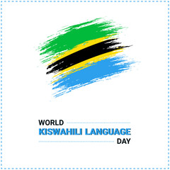 World Kiswahili Language Day. 7 July. Holiday concept. Template for background with banner, poster and card. Vector illustration.