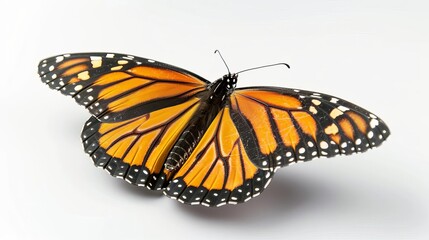 Fototapeta premium monarch butterfly with orange and black wings