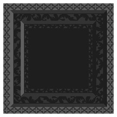 Gothic stylised ornamental frame. Floral patterned decoration.	
